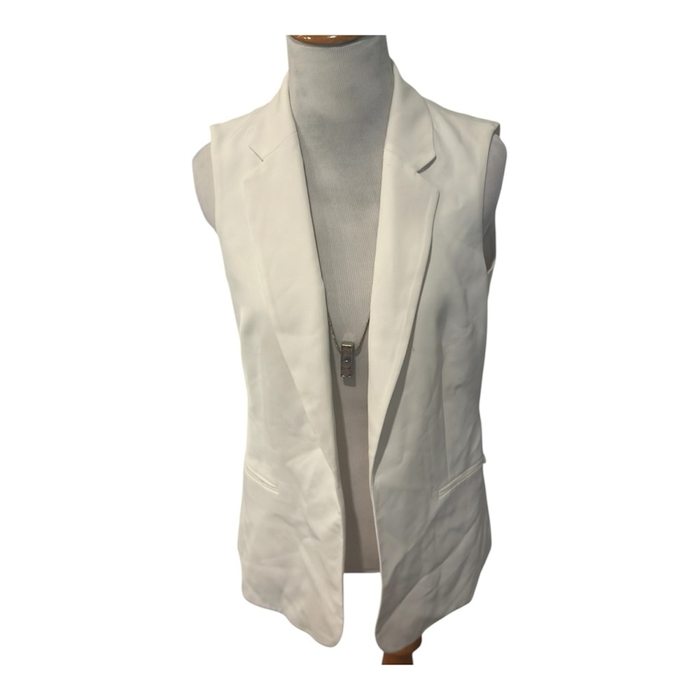 Red Sleeveless Button-Up Women's Top